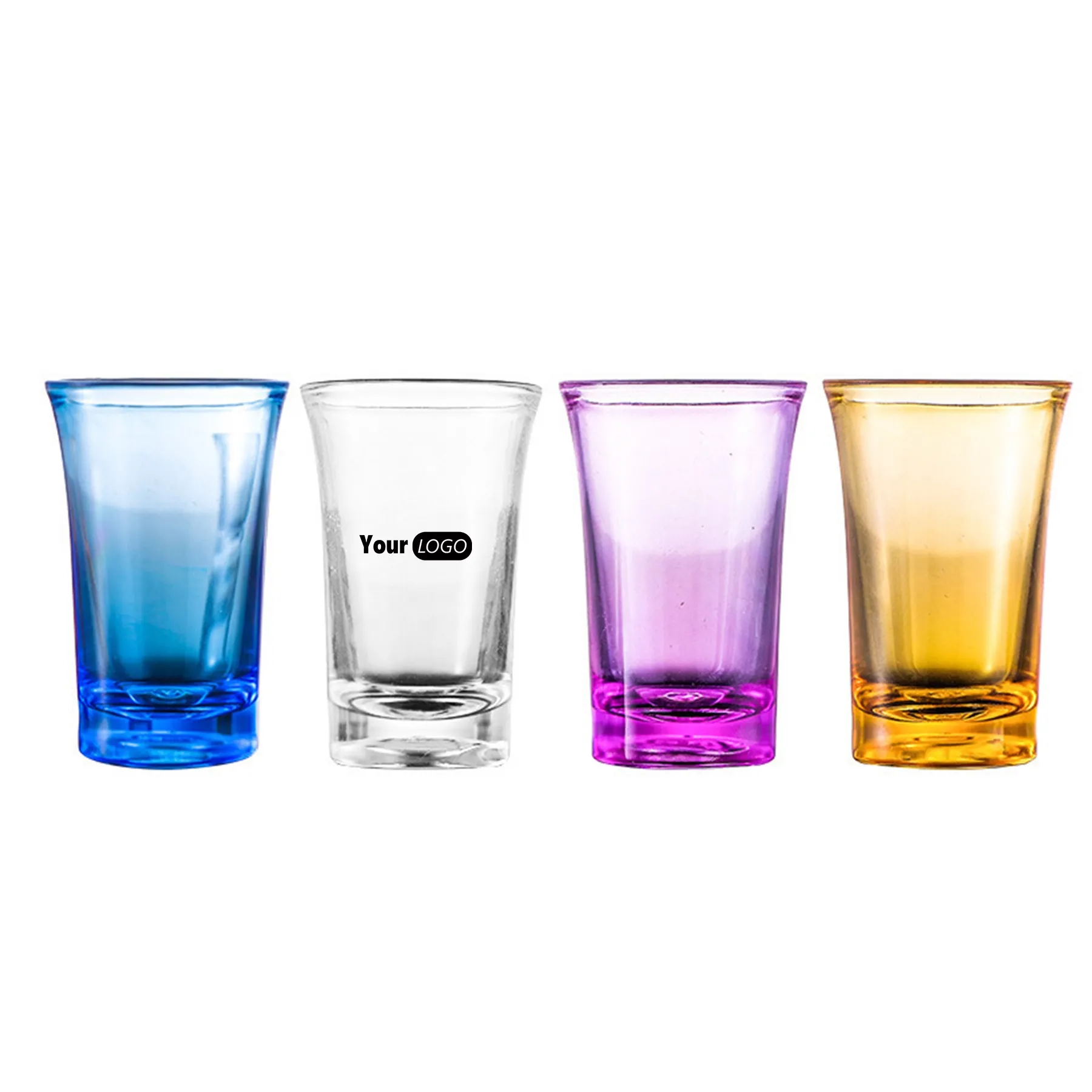 Acrylic Colorful Shot Glasses 1.2 oz 10