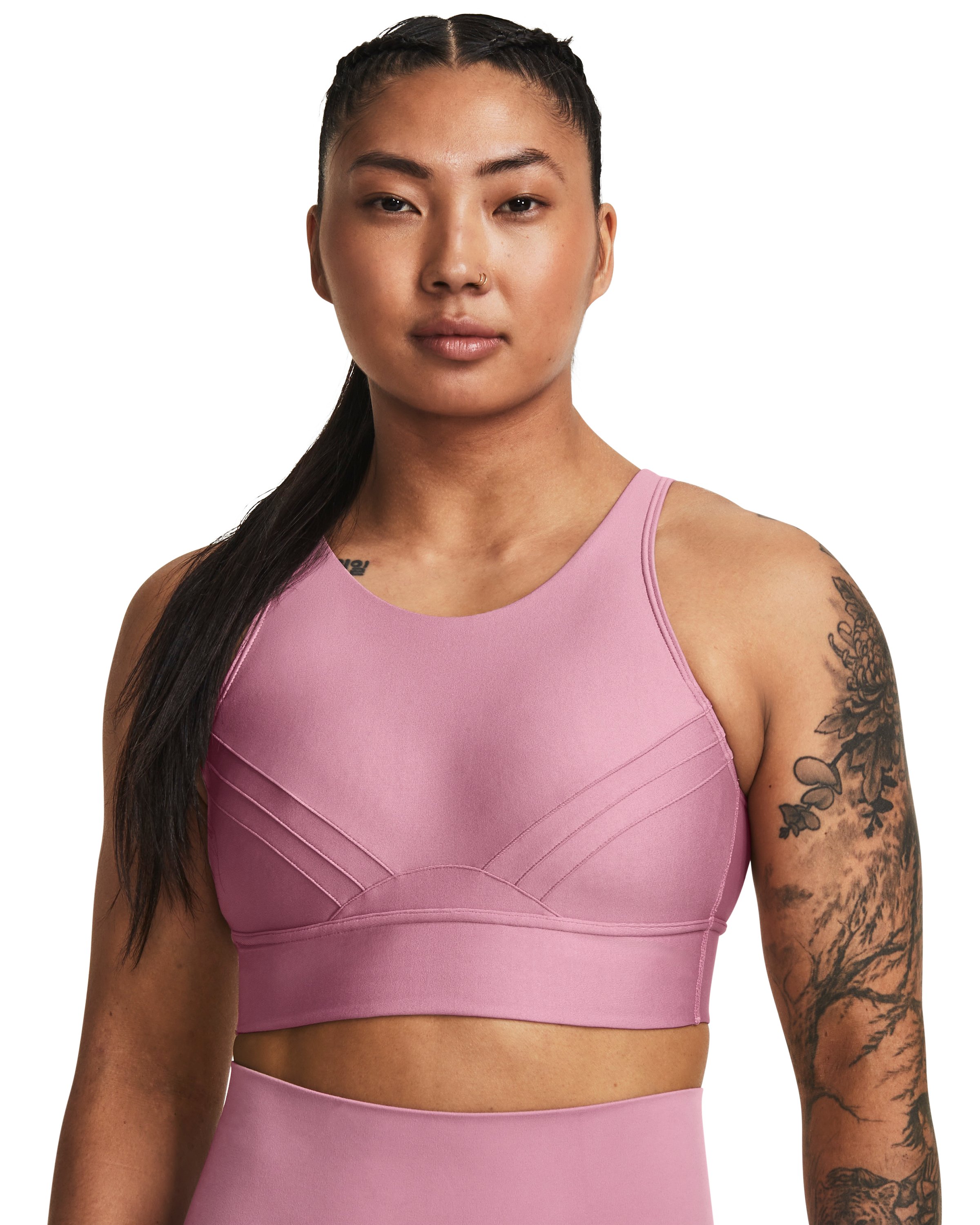 UA Infinity Mid Pintuck Women's Sports Bra 10