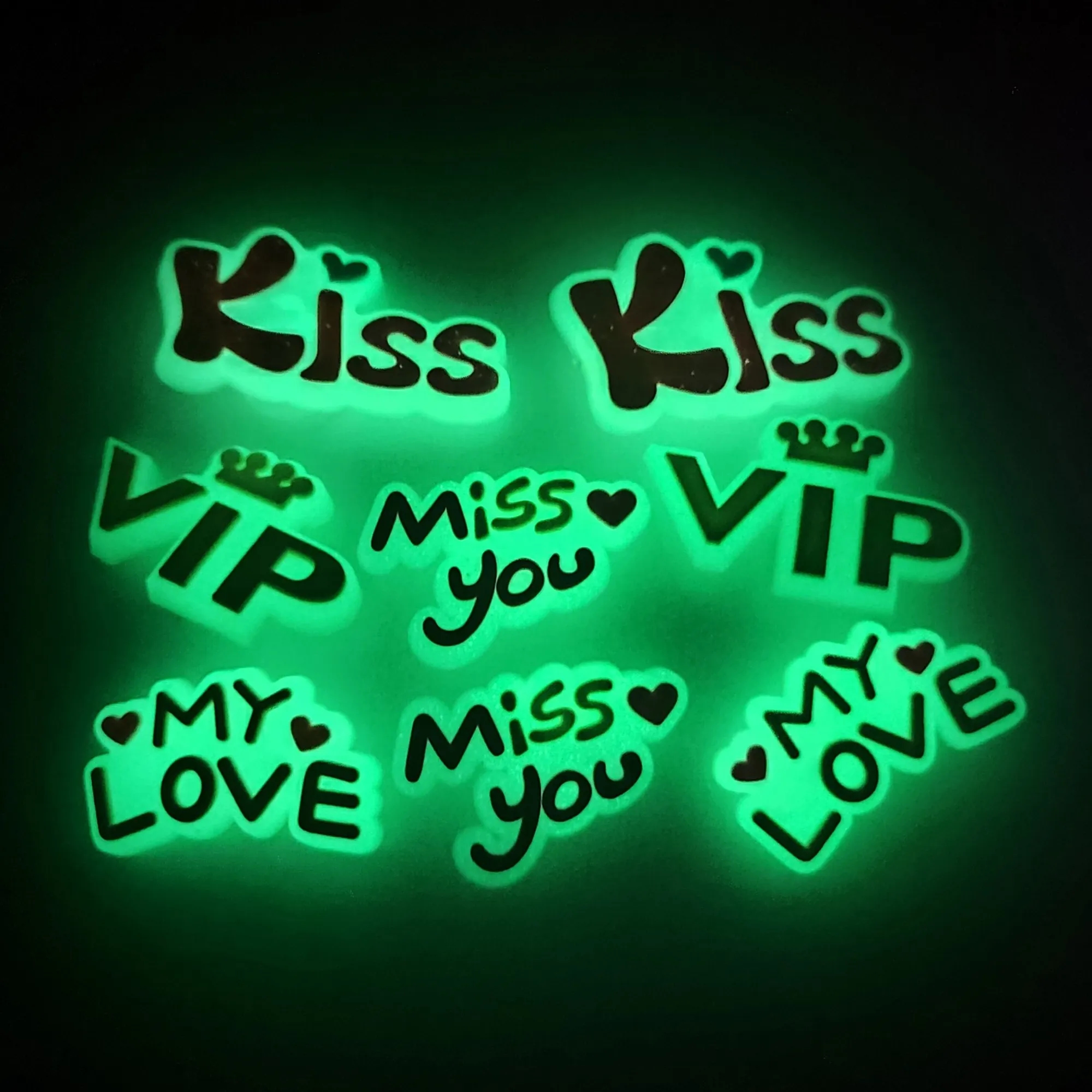Custom PVC Shoe Charms Glow in the Dark/ SHAPE 3