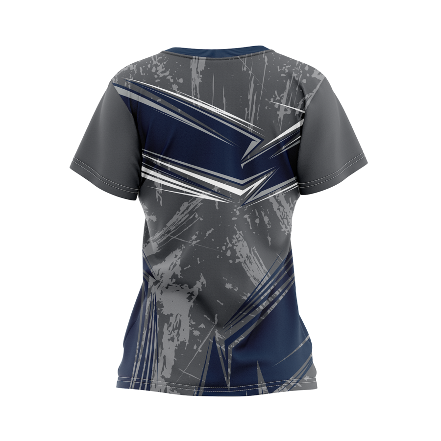 Women's Sublimation Spandex Interlock Short Sleeve T-Shirt 4