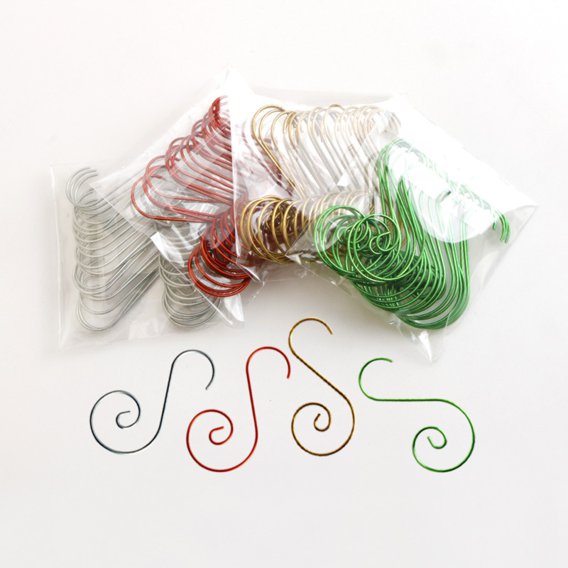 Christmas accessories Christmas hook Christmas tree decoration hook hardware pendant S hook ornament 3