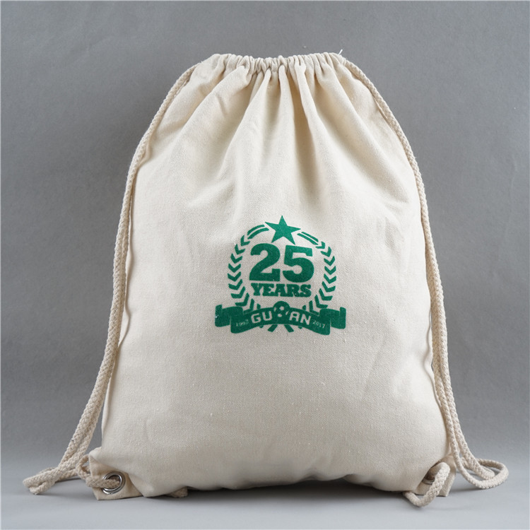 Cotton Canvas Drawstring Bag 6