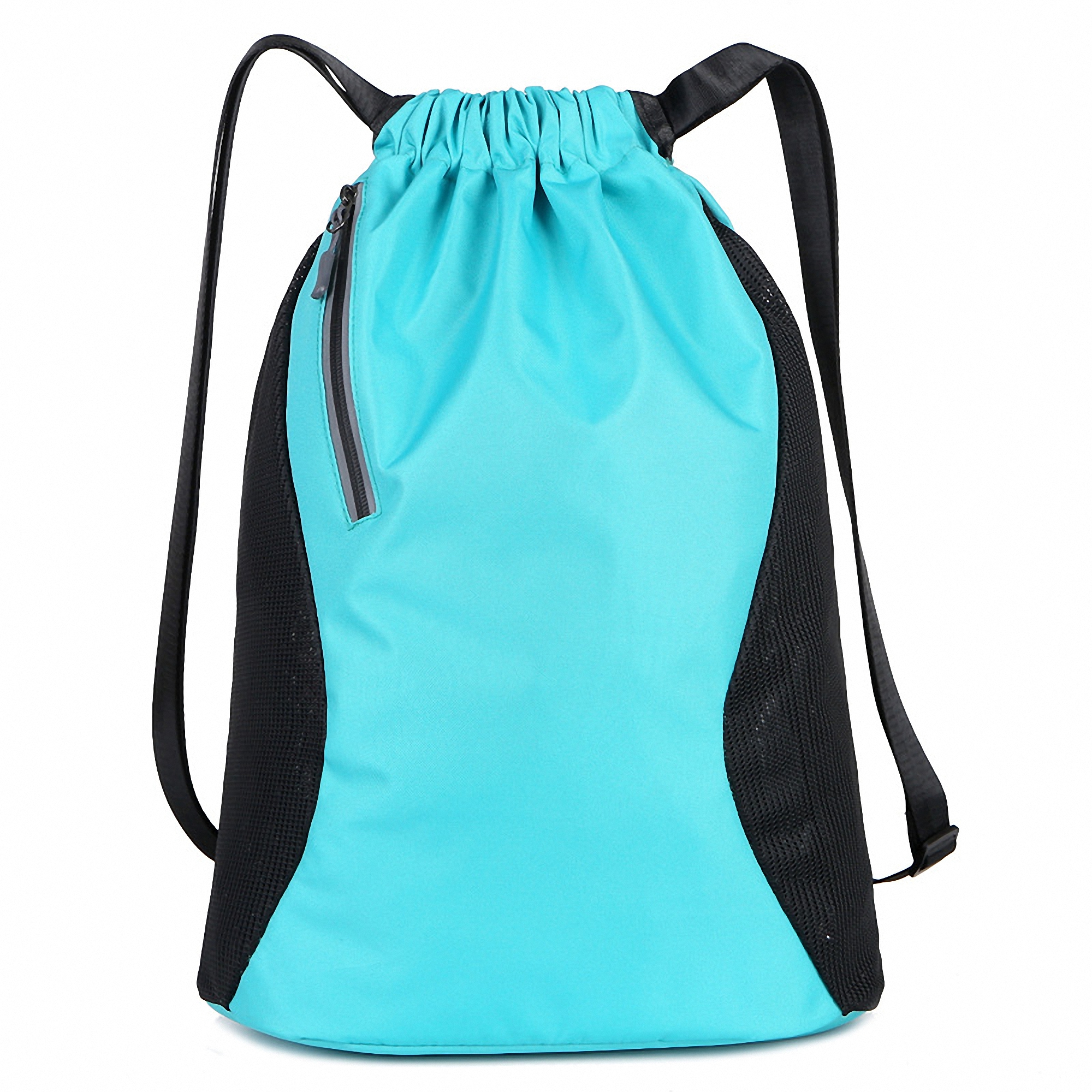 Drawstring Backpack with Front Zipper Pocket 3