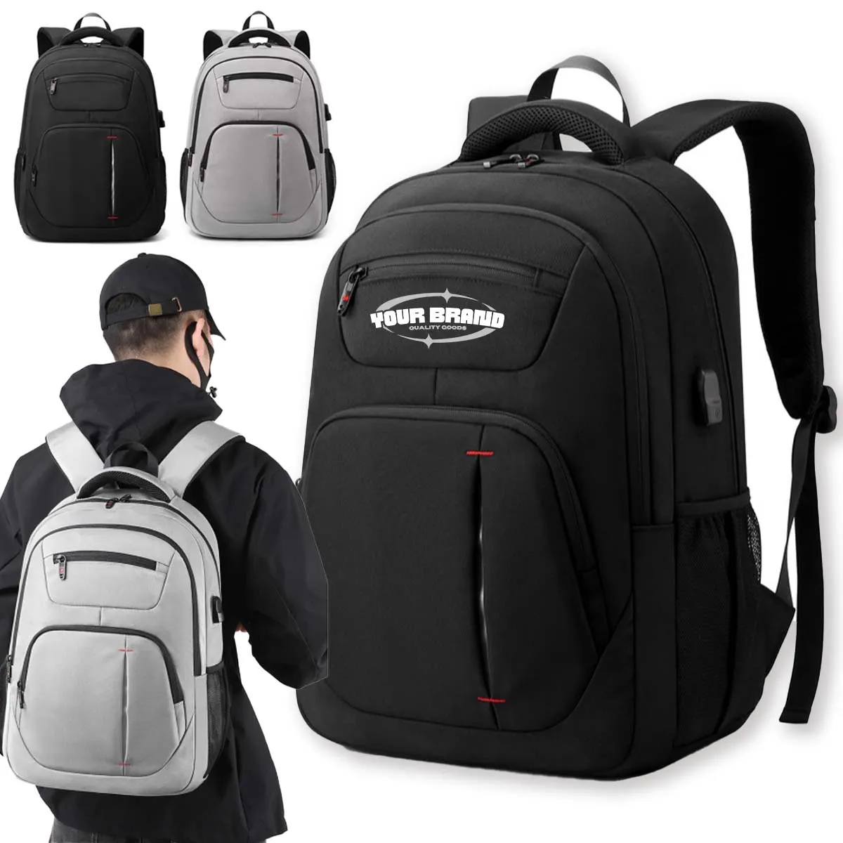 15.6 Inch Large Capacity Travel Laptop Backpacks 2
