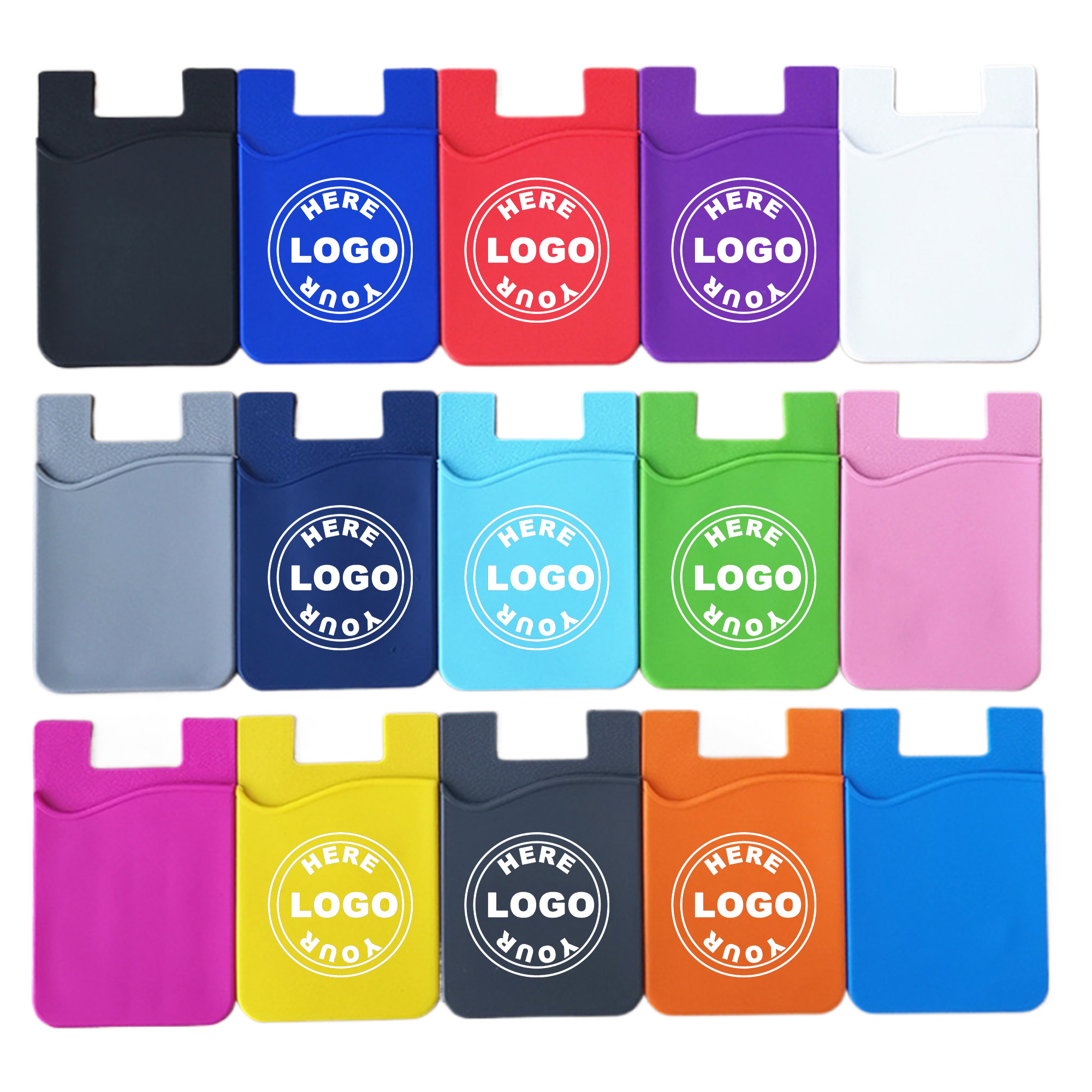 Single-Layer Silicone Phone Card Holder 2
