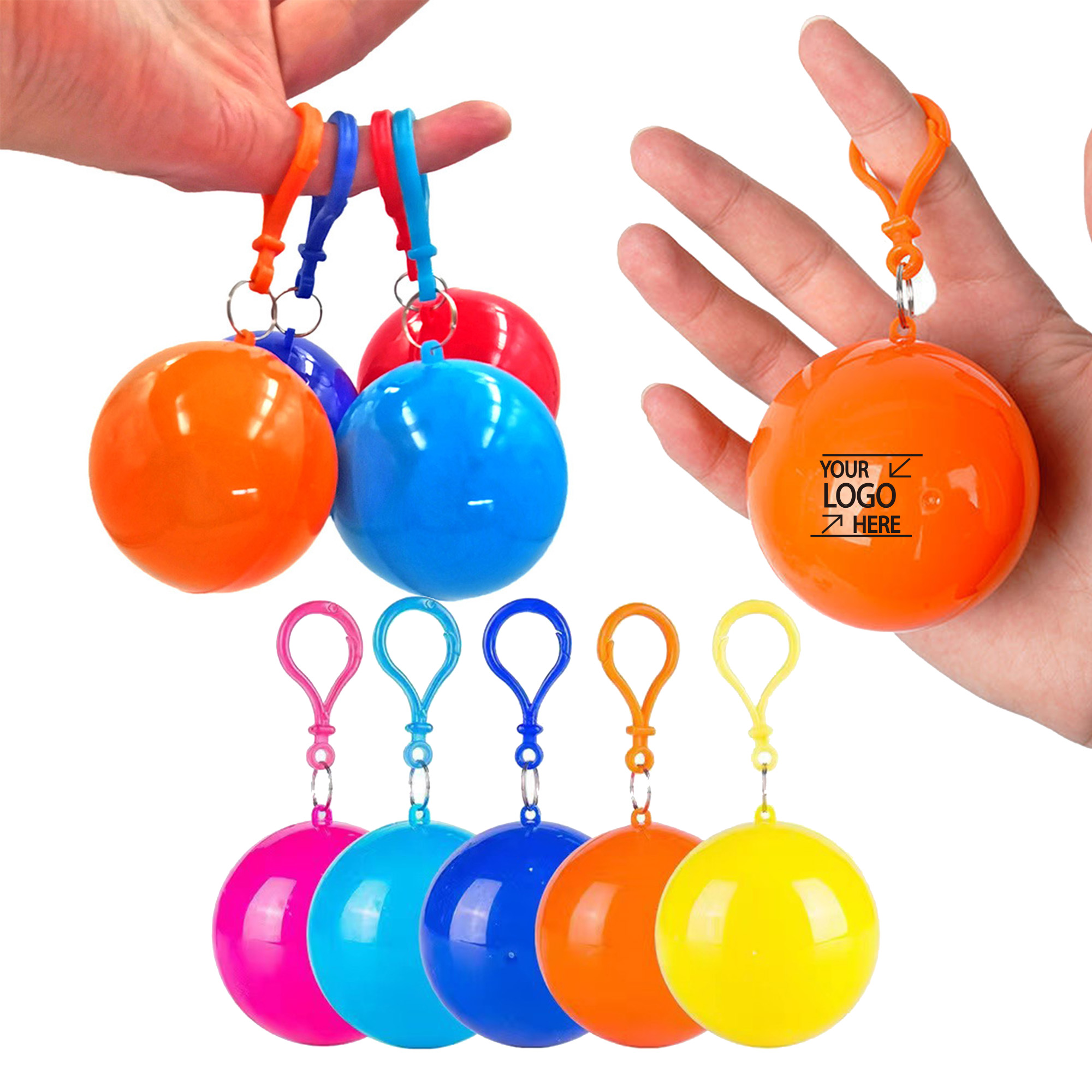 Portable Raincoat with Hanging Ball Storage Box 2