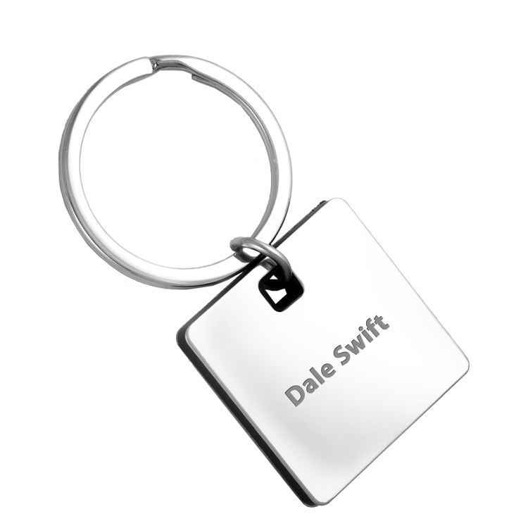 "Cube" Laser Engraved Metal Key Holder 7