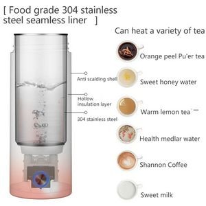 13.5 Oz Travel Portable Electric Kettle for Boiling Water 2