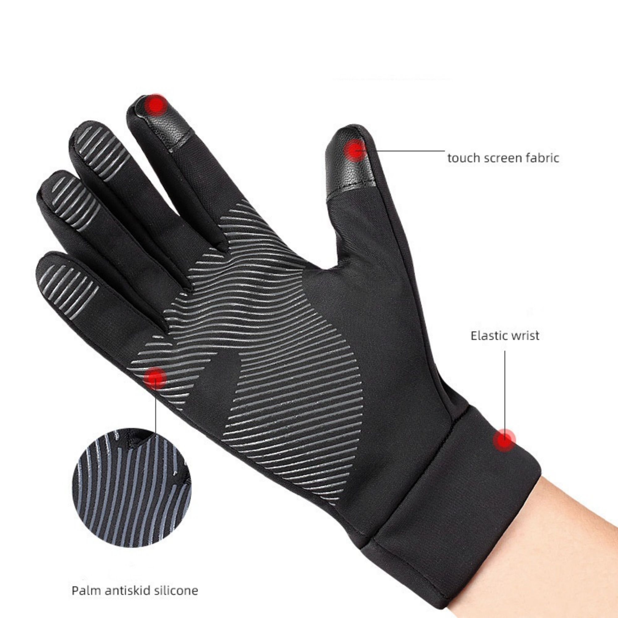Winter Windproof Warm Touch Finger Glove 3