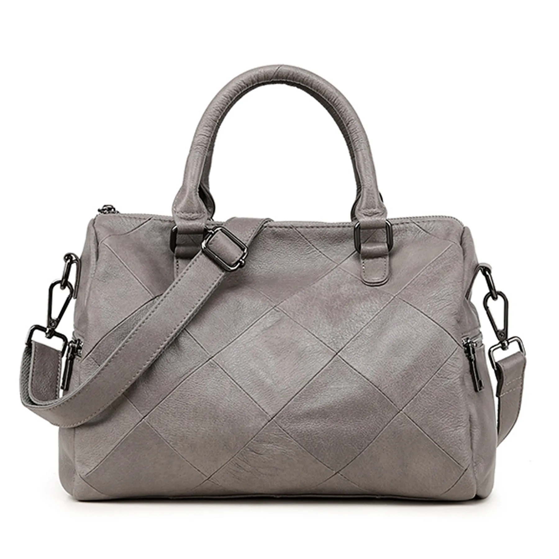 Genuine Leather Satchel Tote Bag for Women, custom tote bag with logo imprint 5
