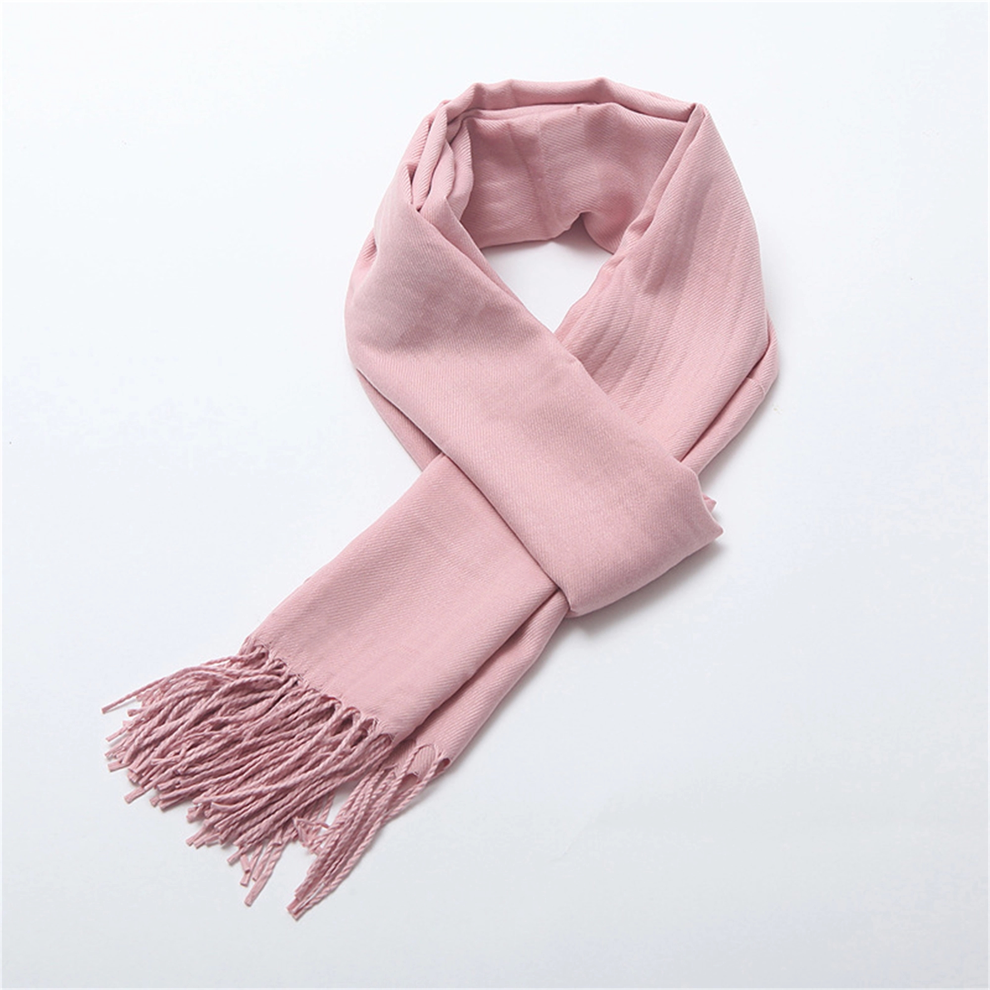 Pashmina Solid Shawl Wrap Scarf w/Fringes 2