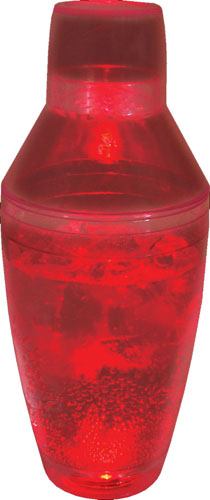 8oz Single Light 3 Piece Martini Top Plastic Cocktail Shaker 5
