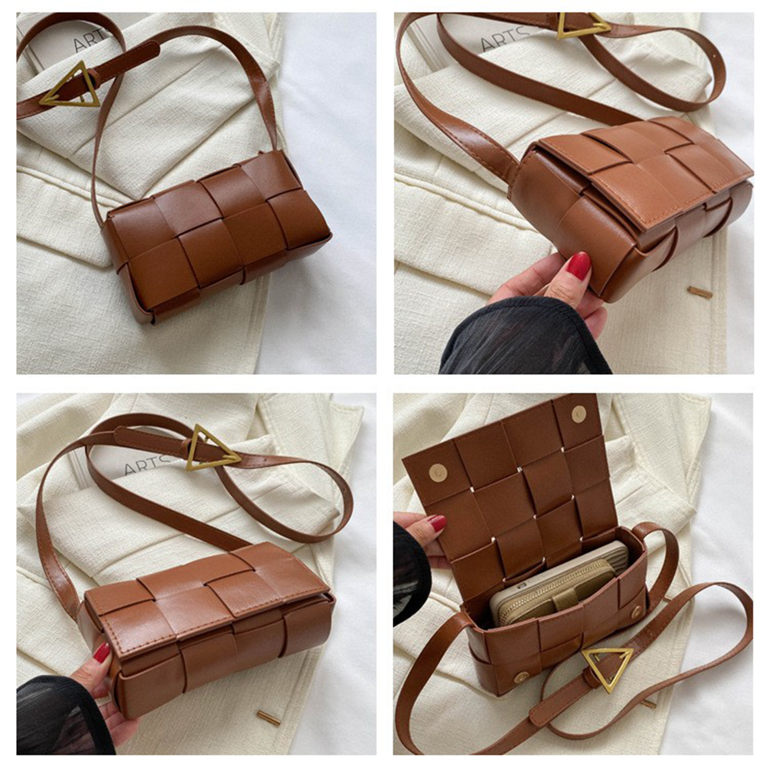 PU Leather Fashionable Shoulder Crossbody Bag 10