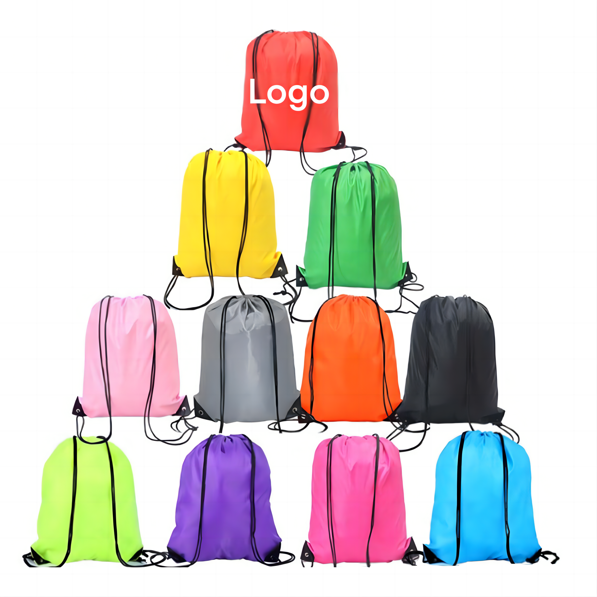 Polyester Drawstring Bag MOQ100PCS 2
