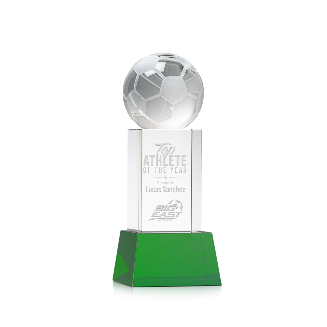 Soccer Ball Award on Belcroft Base - Green 3