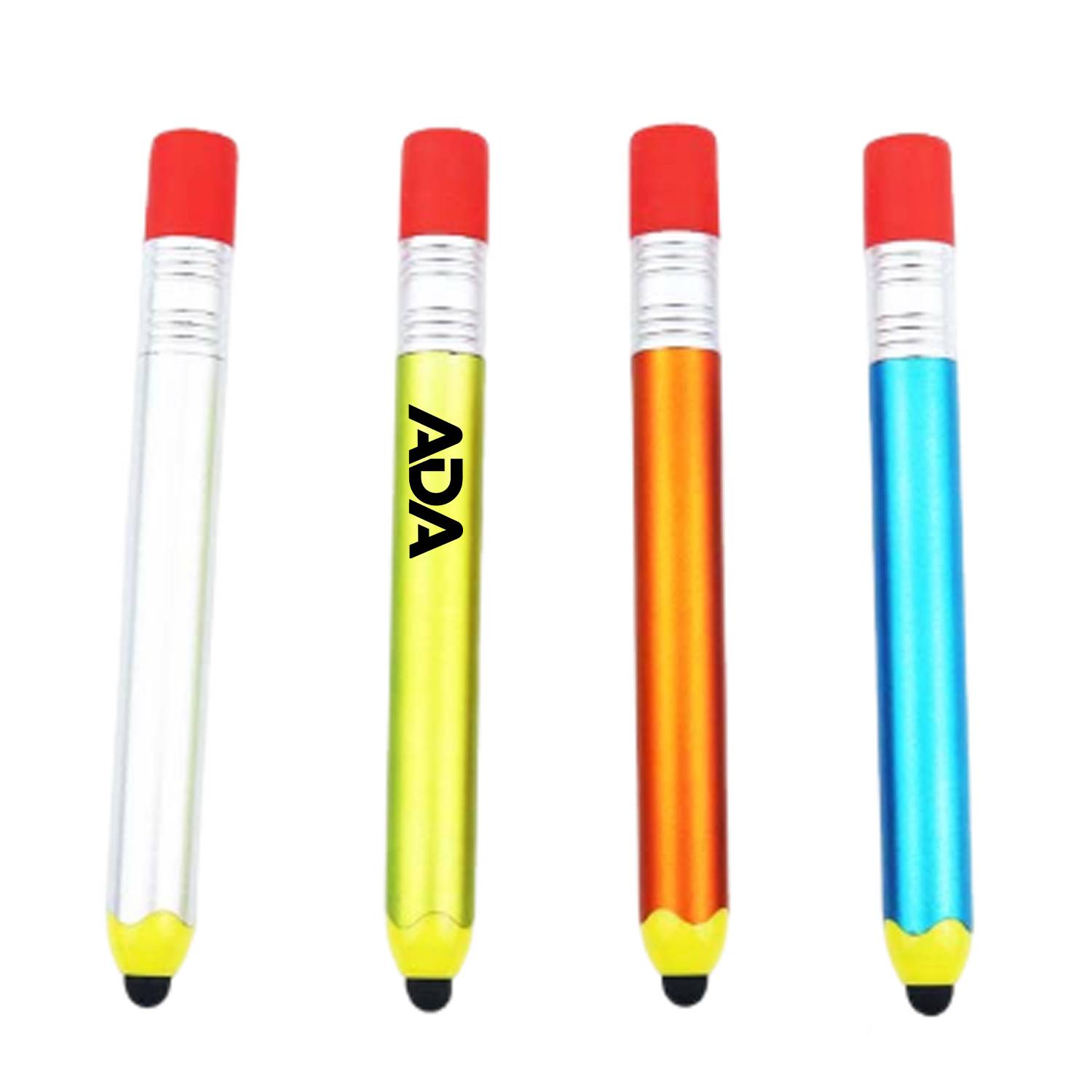 2 in 1 Pencil Shaped Stylus Ballpoint Pen 6