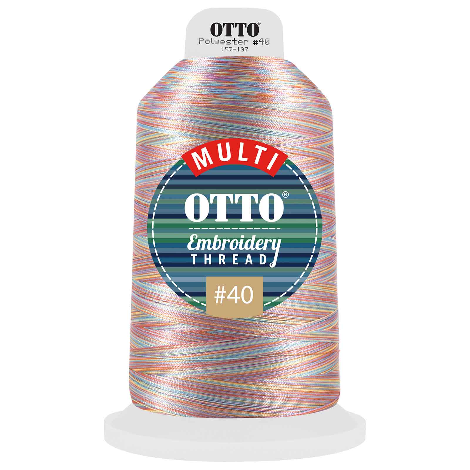 OTTO Embroidery Multicolor Thread #40 5,500 yd. King Cone 12