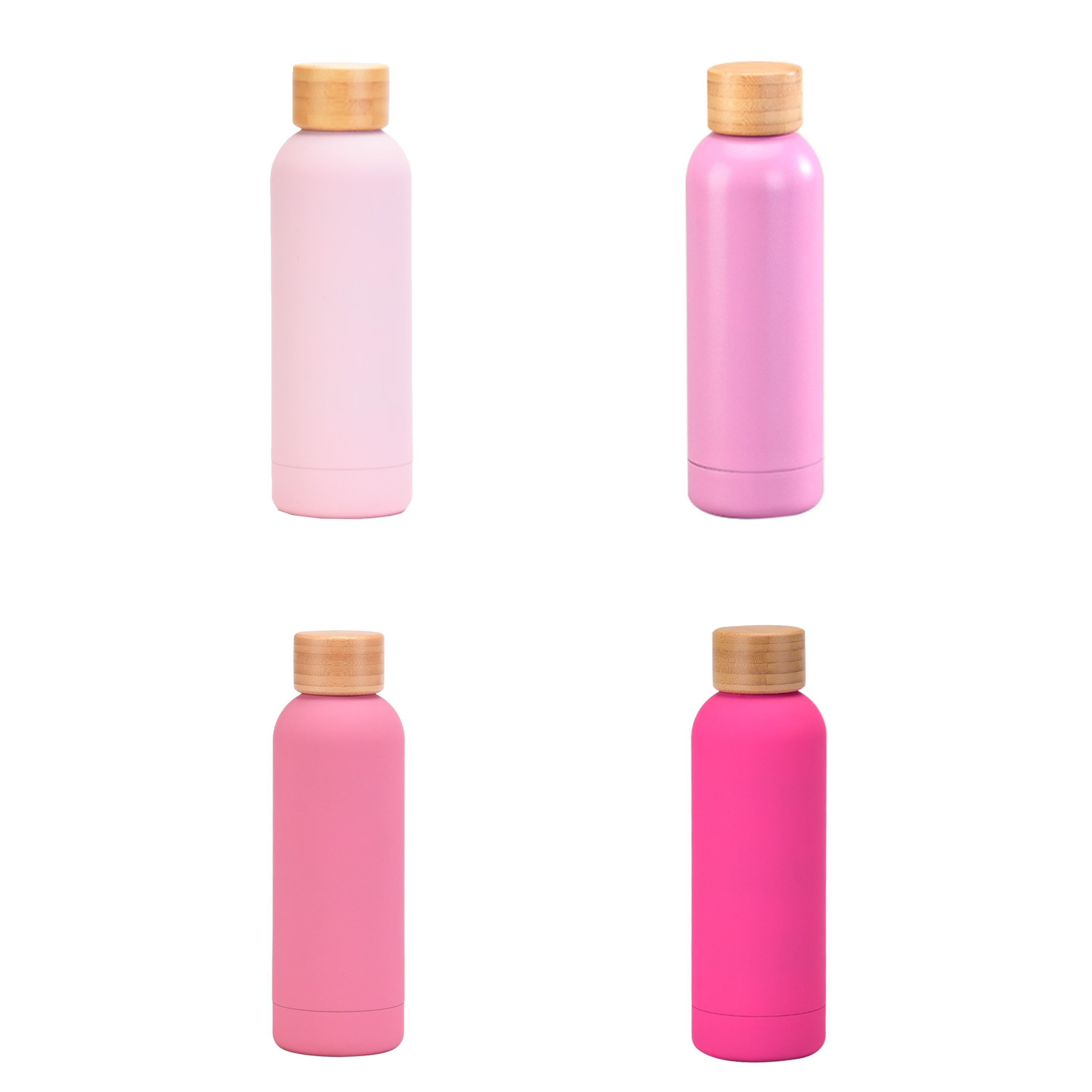 17 Oz. Water Bottle w/Bamboo Lid (Direct Import) 2