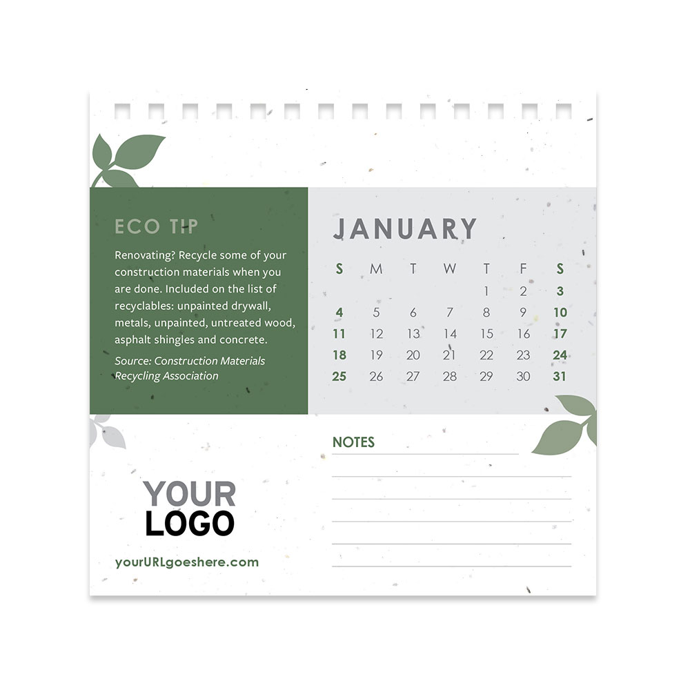 Eco Tips Plantable Seed Calendars 4