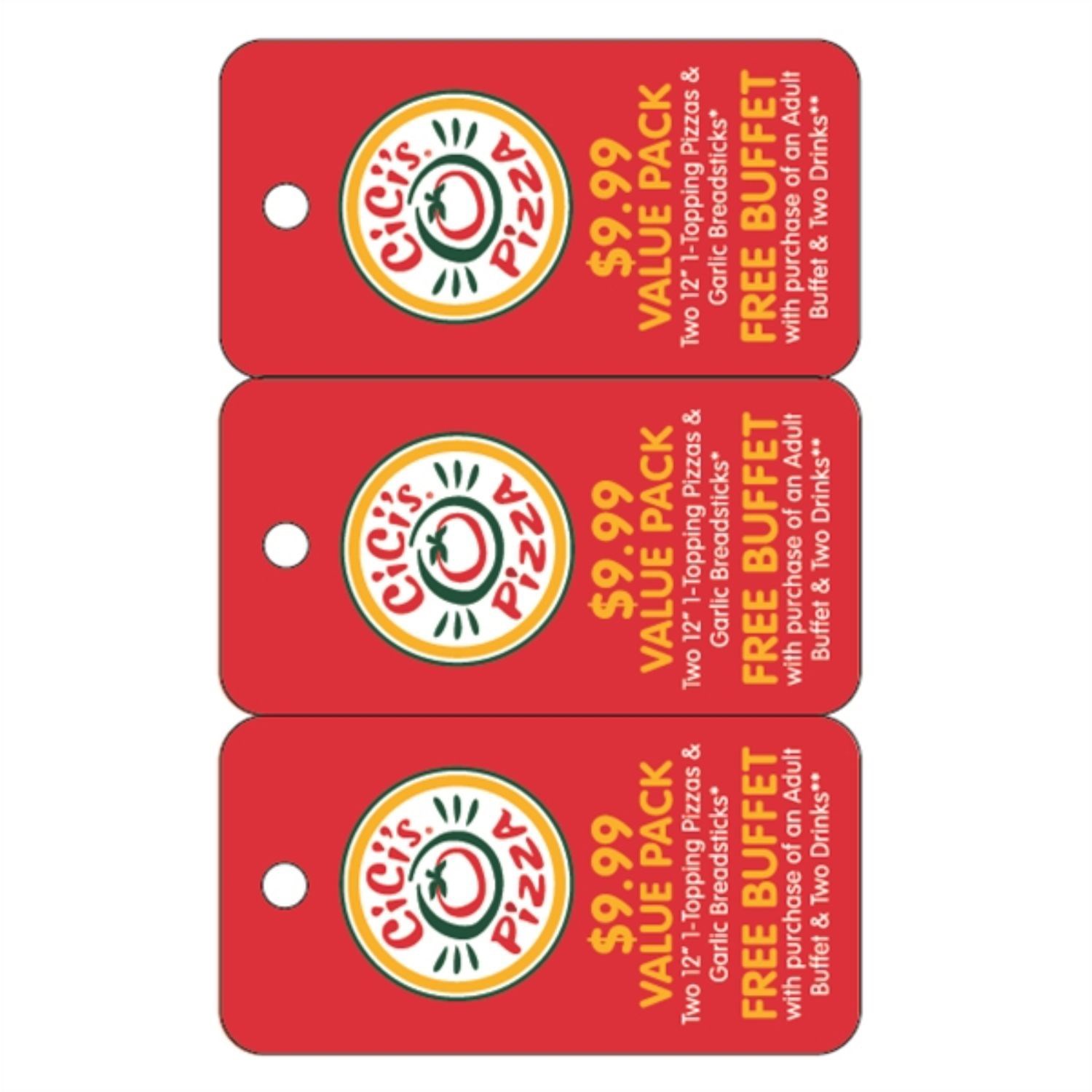 1.125"W x 2.125"H 3 Key Tag Combo