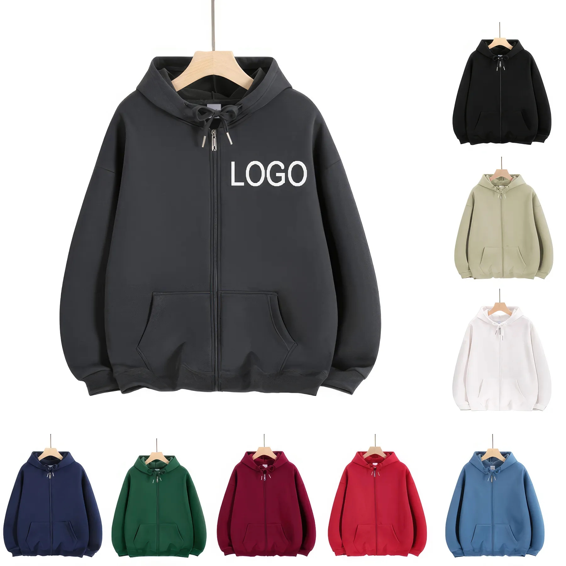 Styles Personalized Hoodie Full Zipped 3