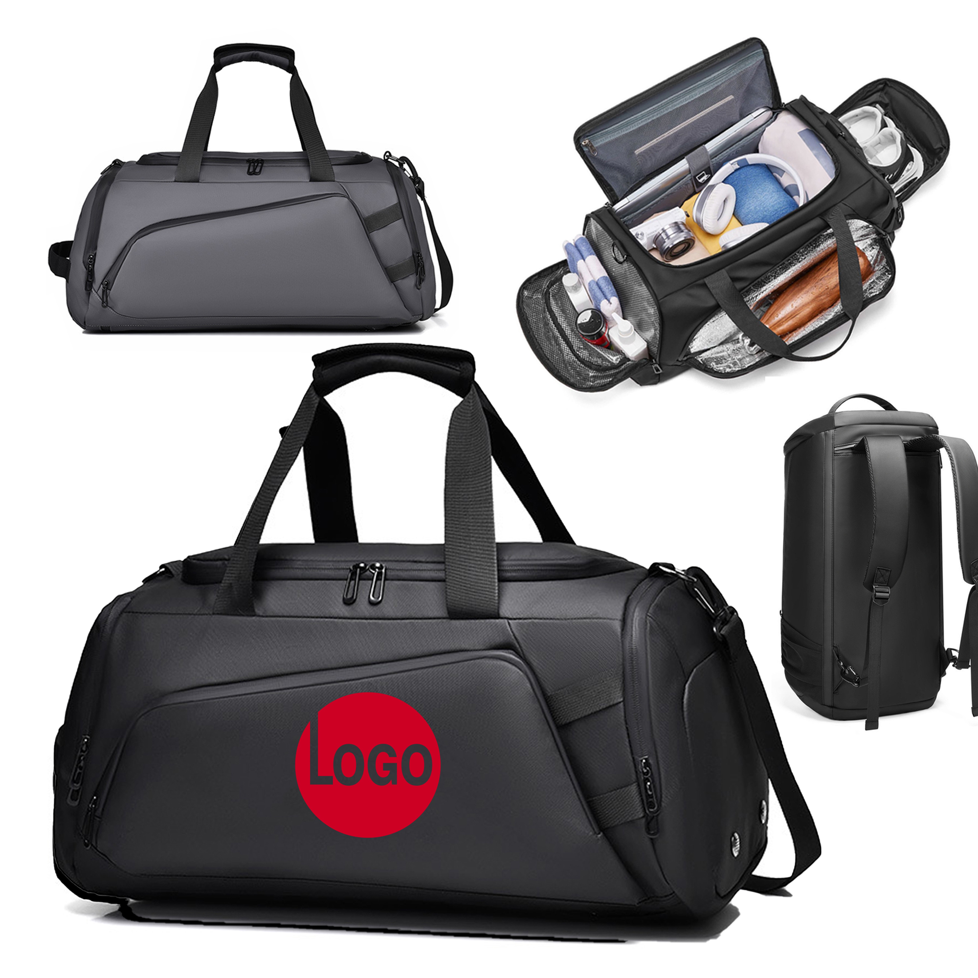 Waterproof Oxford Travel Duffel Bag with Multi-Pocket Design 3