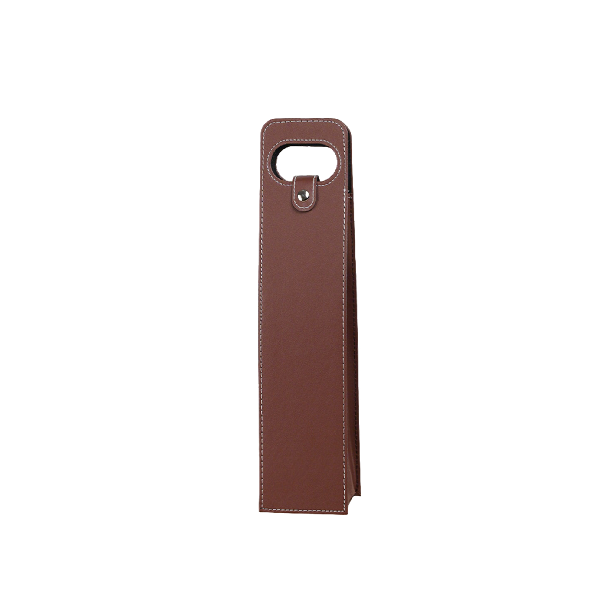 Reusable Synthetic Leather Wine Tote Bag 750 Milliliter 5