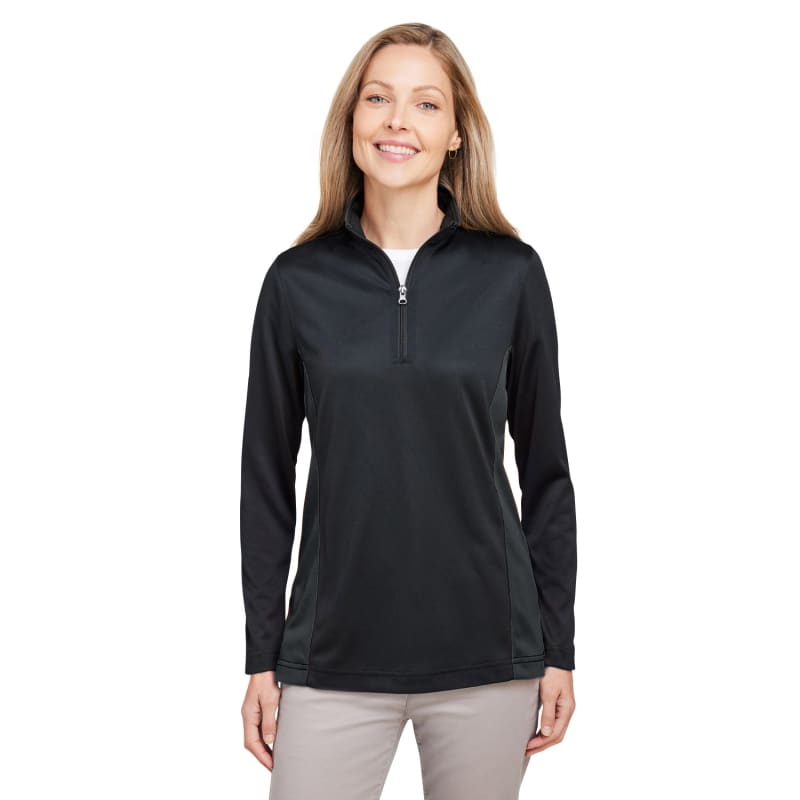 Harriton Ladies' Flash Snag Protection Plus IL Colorblock Quarter-Zip 6