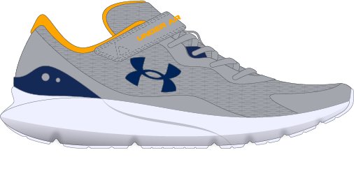 UA Surge 3 AC Boys' Pre-School Running Shoes 14