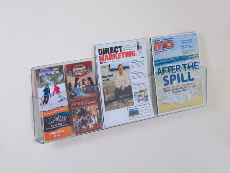 Acrylic Wall Literature Display 3-6 Pocket