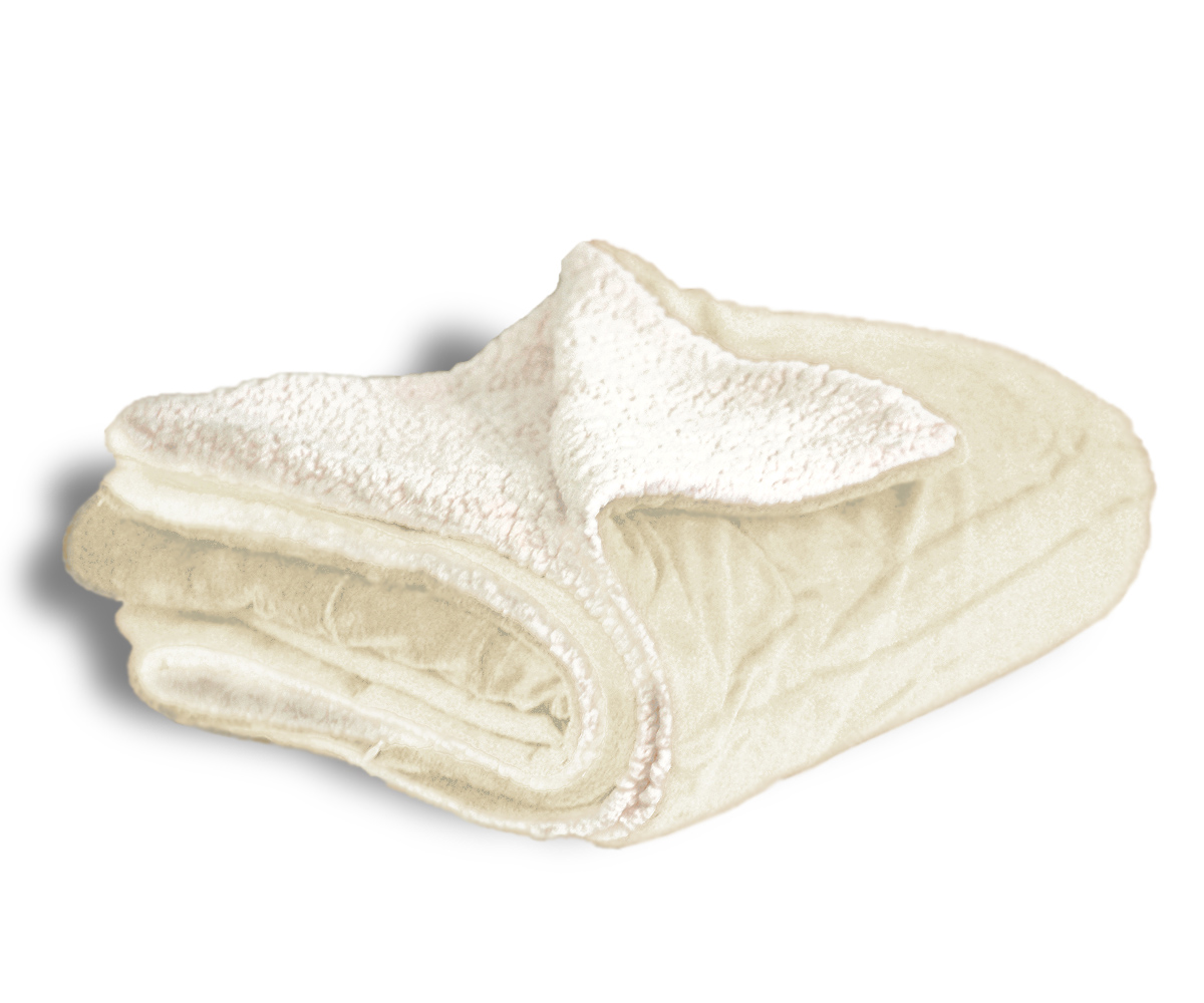 Micro Mink Solid Colors Sherpa 50" x 60" Blanket (BLANK) 3