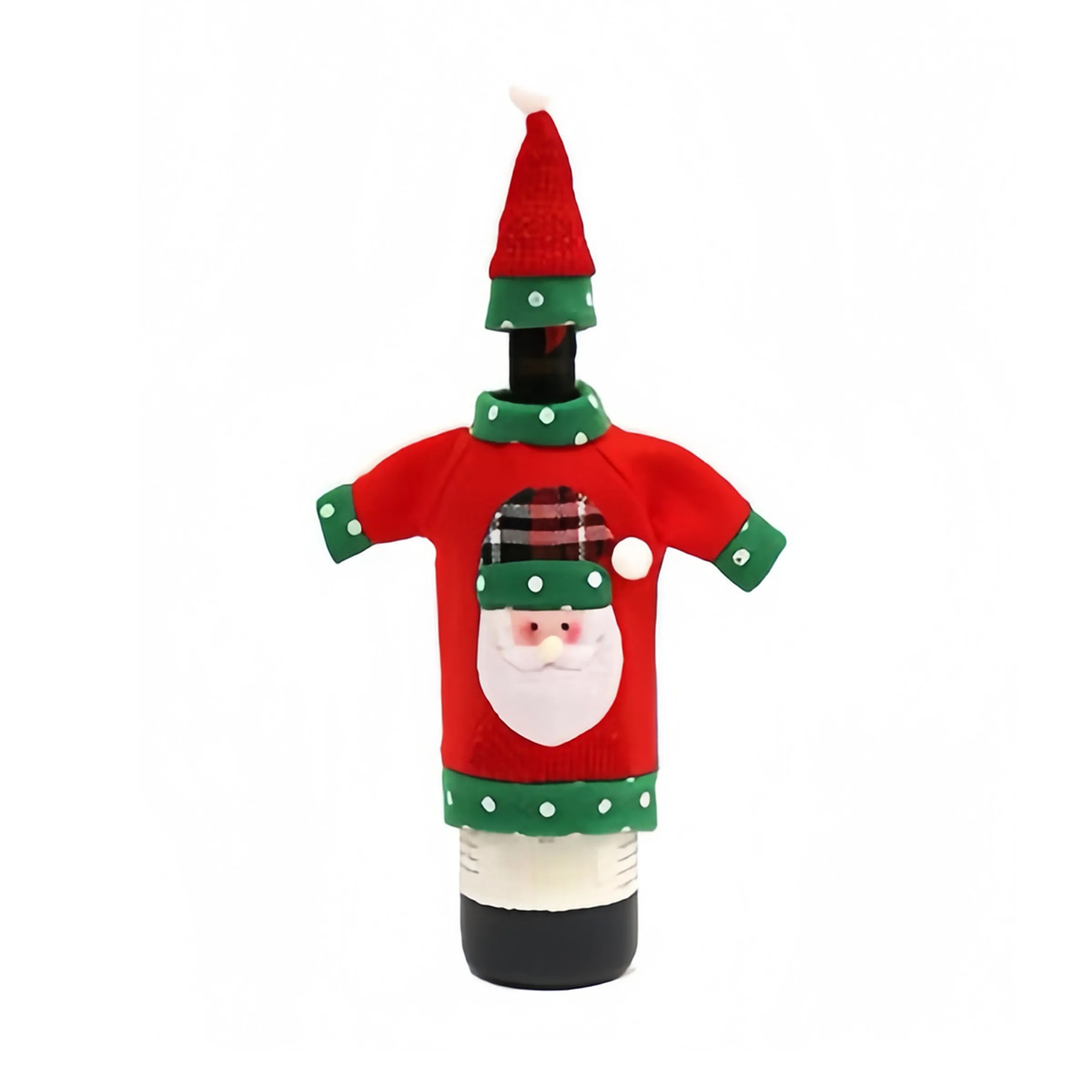 Polyester Christmas Decorative Wine Bottle Cover 4