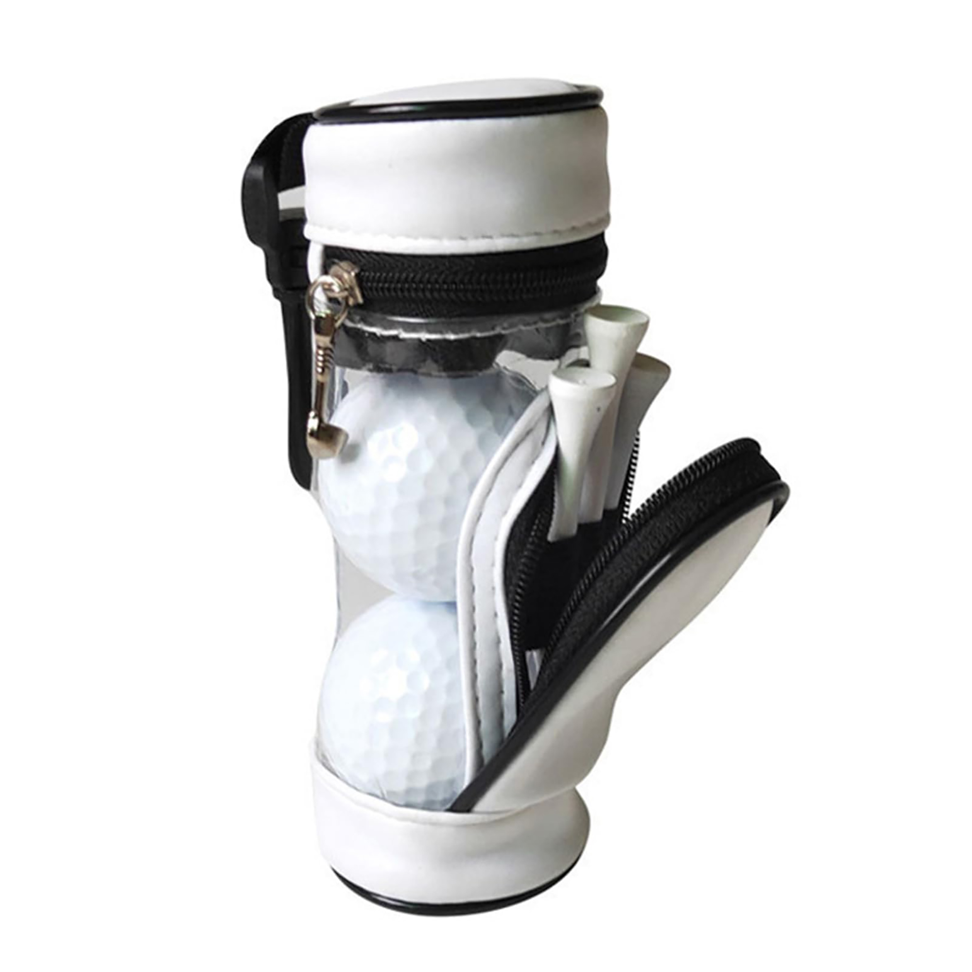 Portable PU Golf Ball and Tee Holder with Clip 1