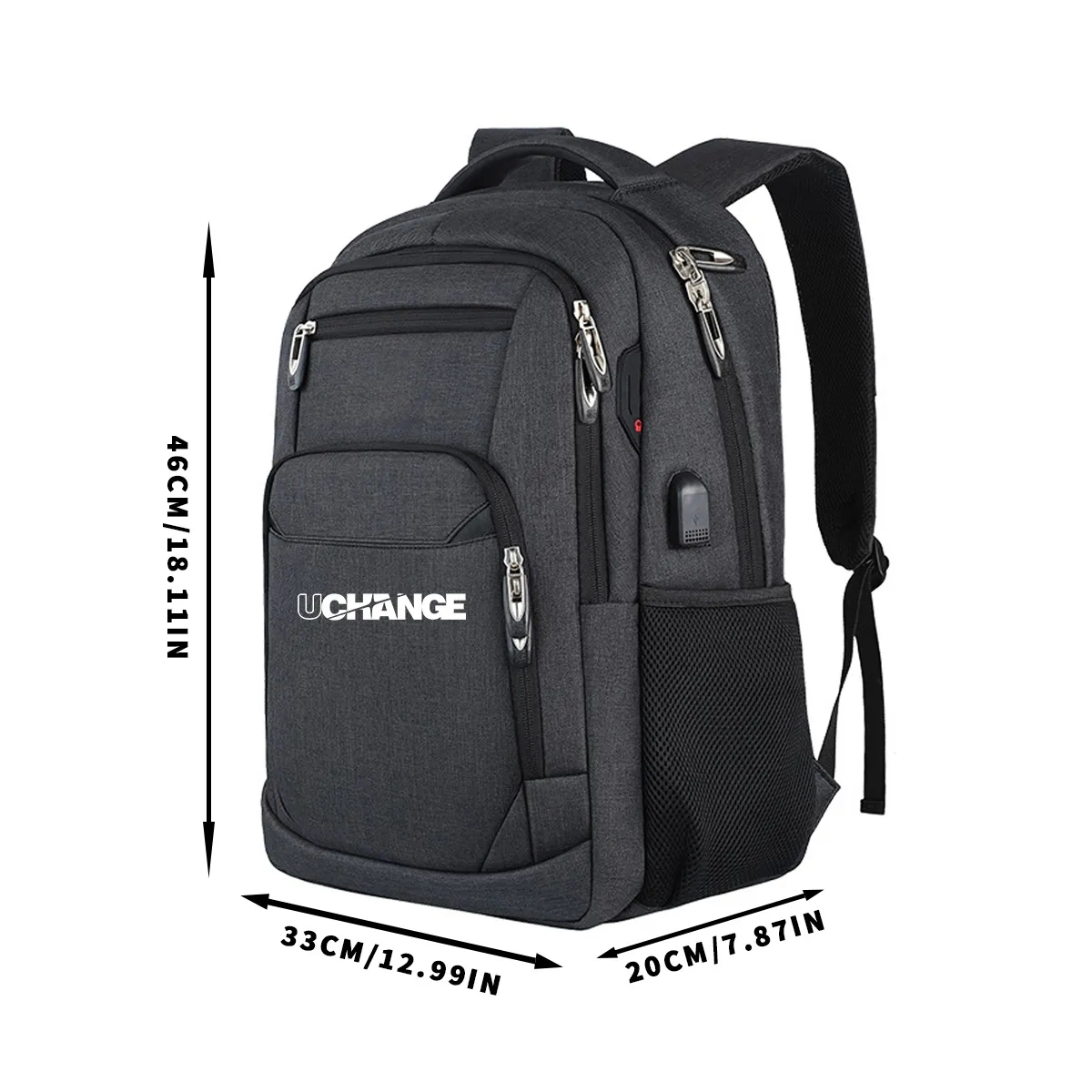 35L Multi-Compartment Laptop Backpack With USB Port 2
