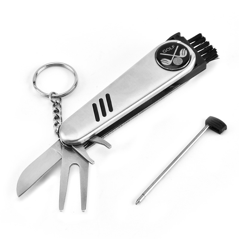 Multi Function Stainless Steel 6 in 1 Golfers Tool Golf Kits 1