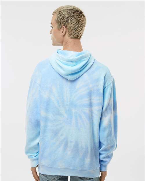 Unisex Tie-Dyed Cloud Inside-Out Fleece Hooded Sweatshirt - 8600 29