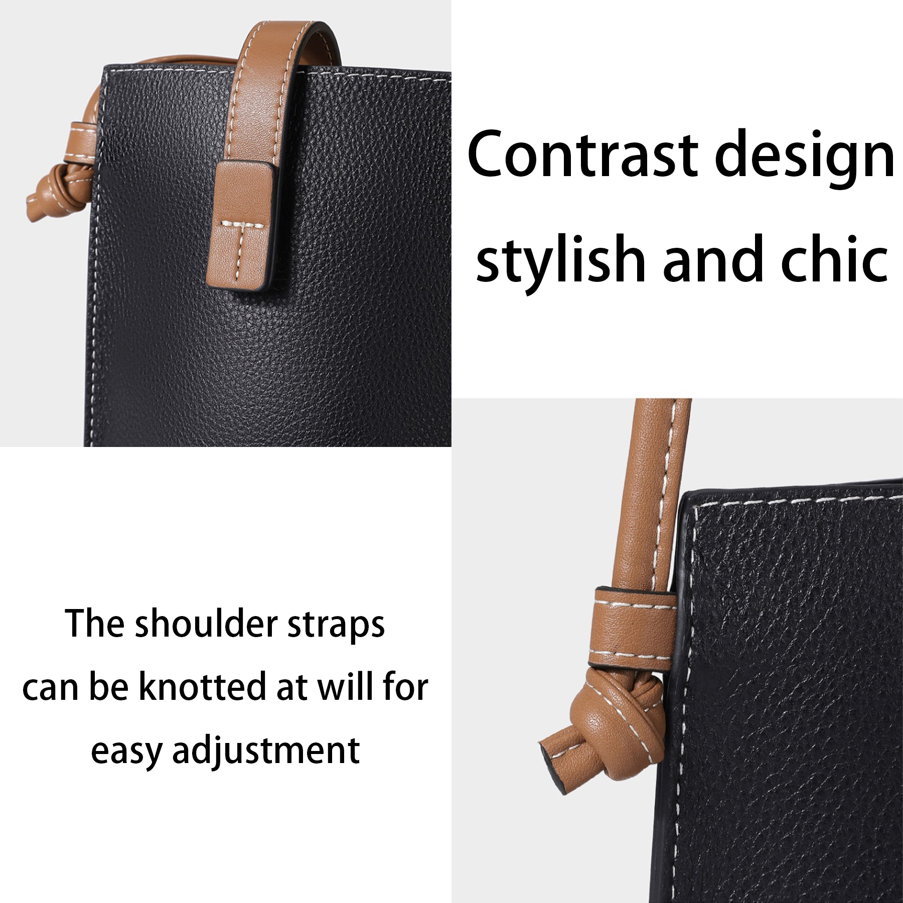Genuine Leather Simple shoulder cross-body pouch 3