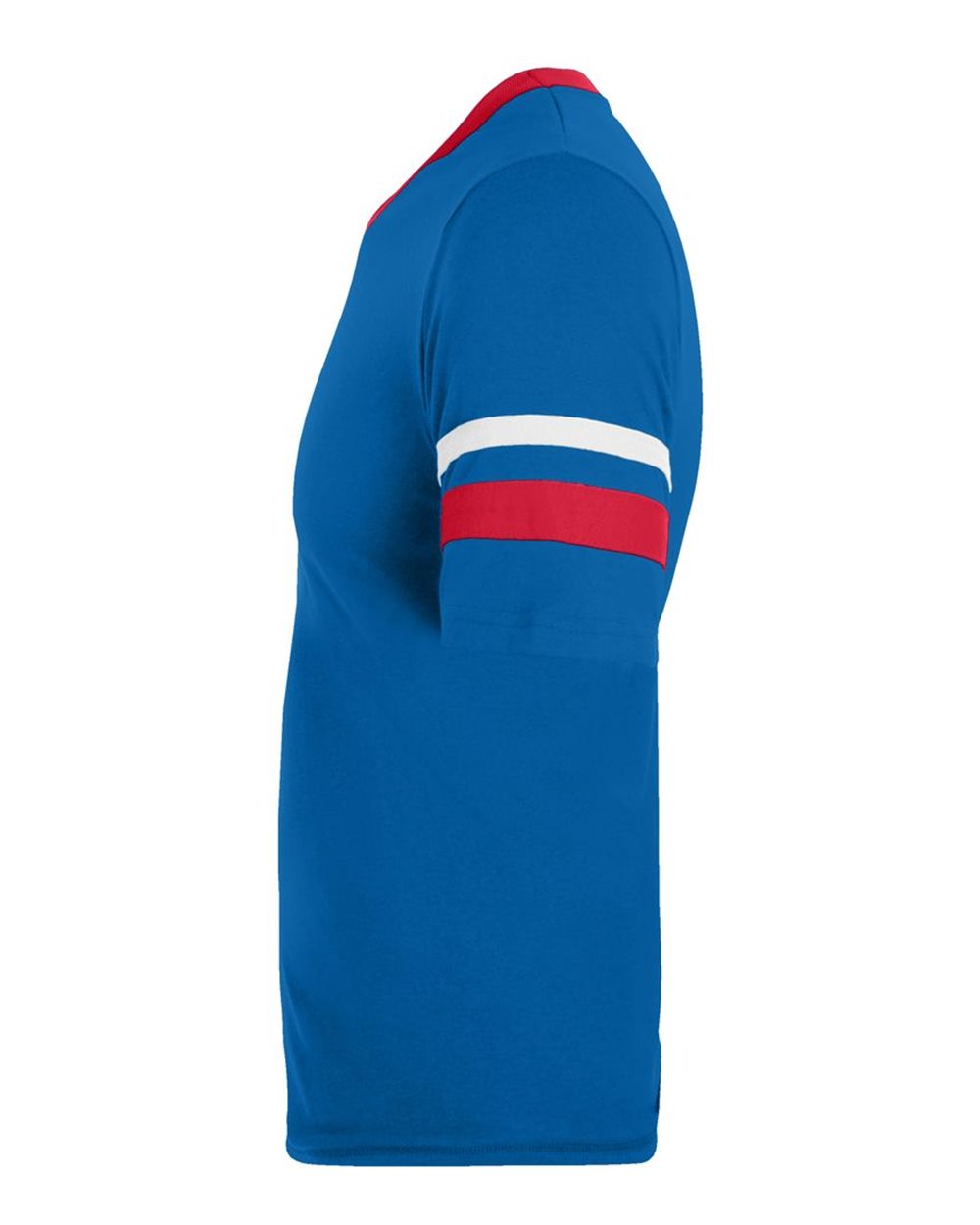 V-Neck Jersey with Striped Sleeves - 360 59