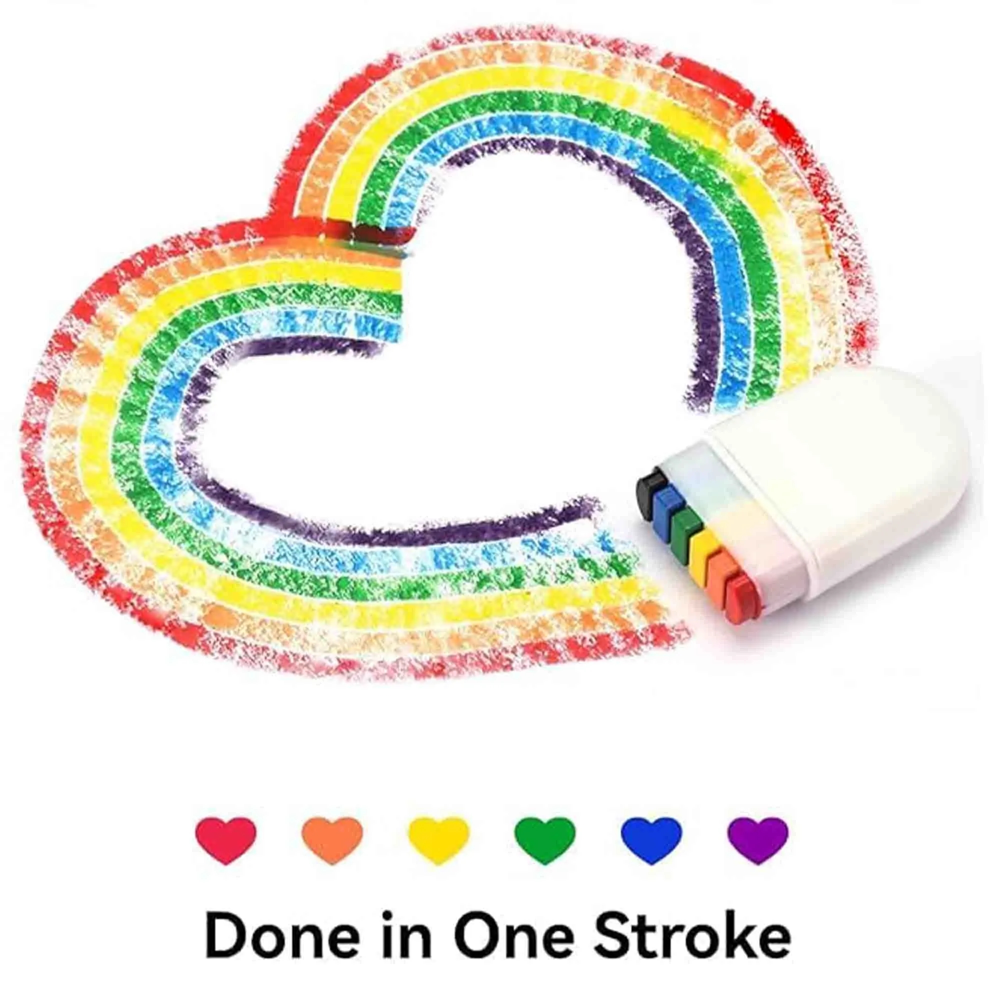 Vibrant Rainbow Fan Brush for Face and Body Painting 4