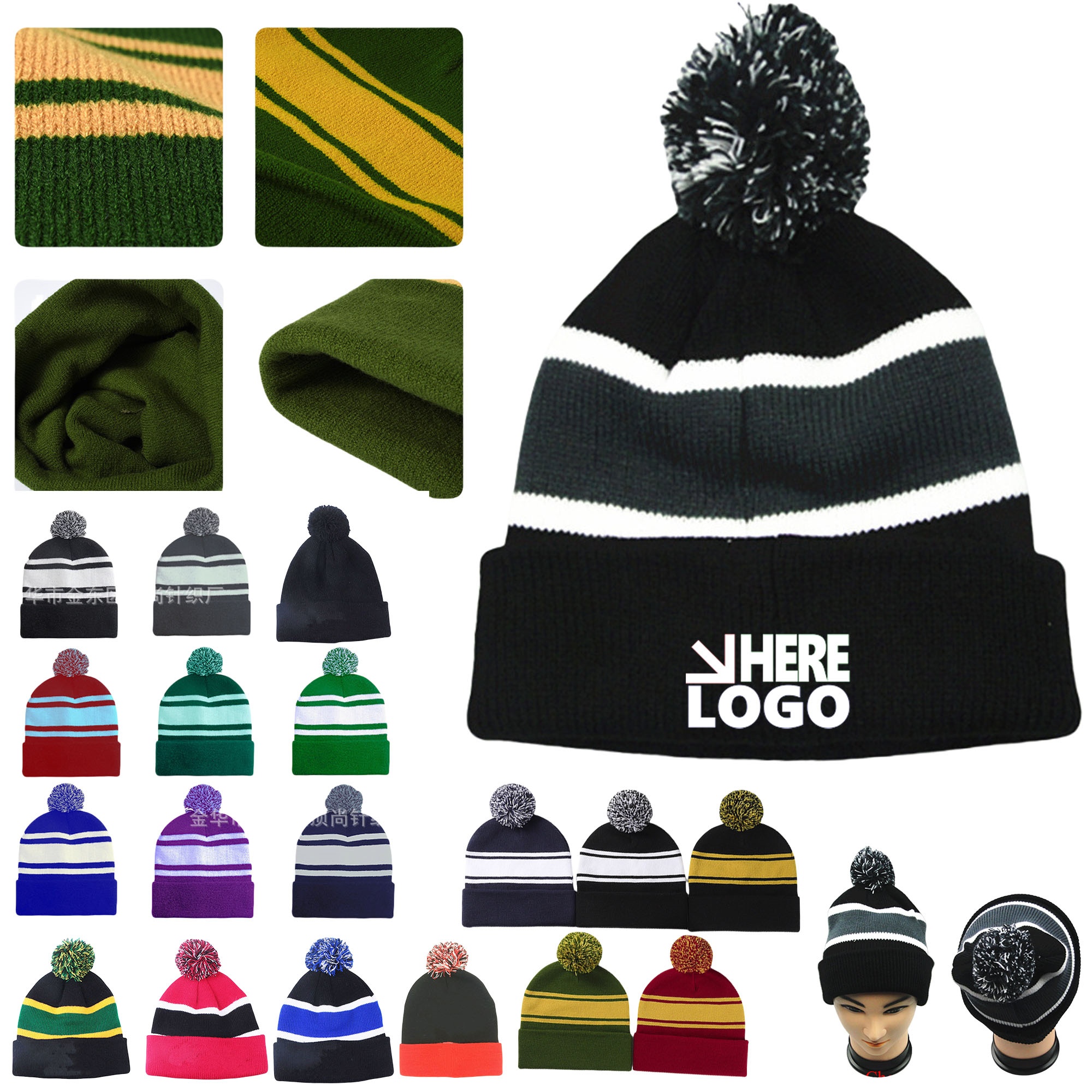 Soft Acrylic Knit Beanies Hat 2