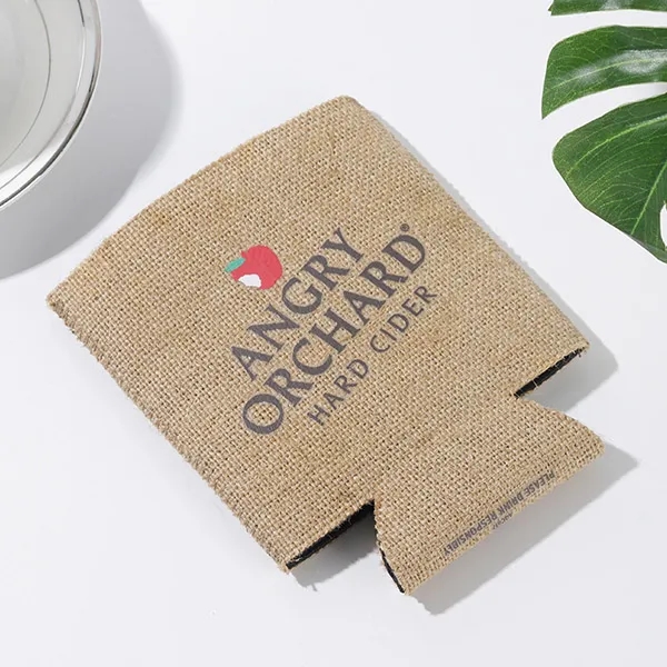 Neoprene Can Cooler - Burlap 2