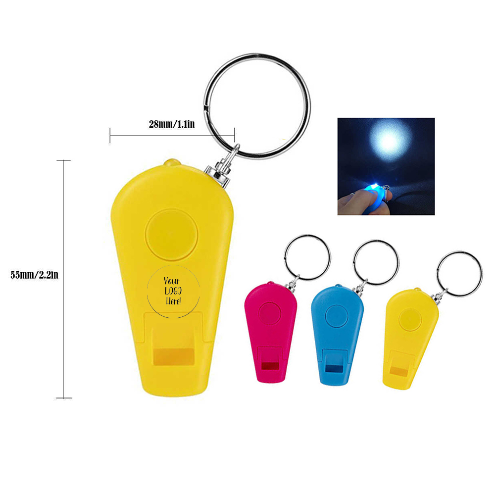 Mini LED Light With Whistles Key Chain 2