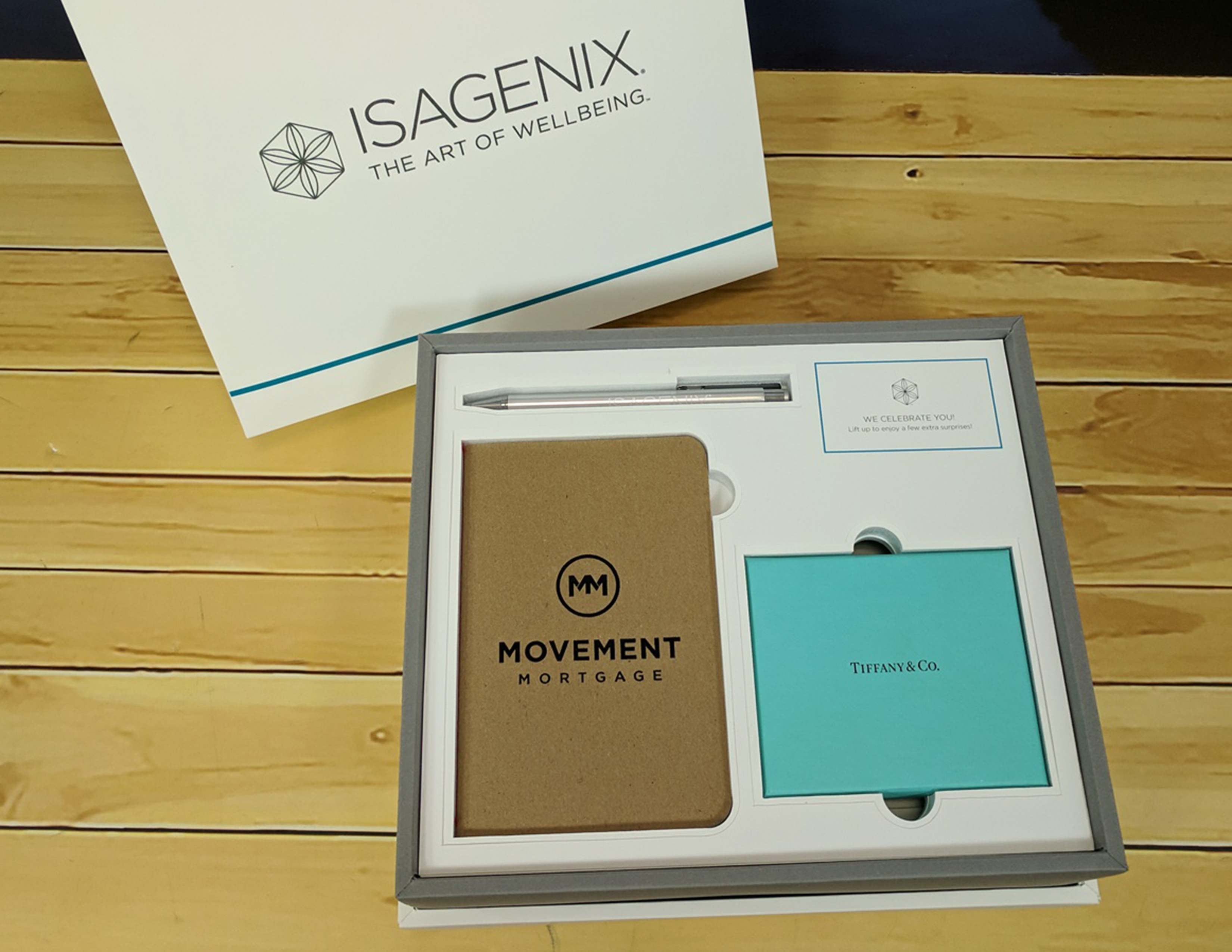 Custom Printed Full Color 2-Piece Soft Touch Luxury Gift Box - 7x7x2 4
