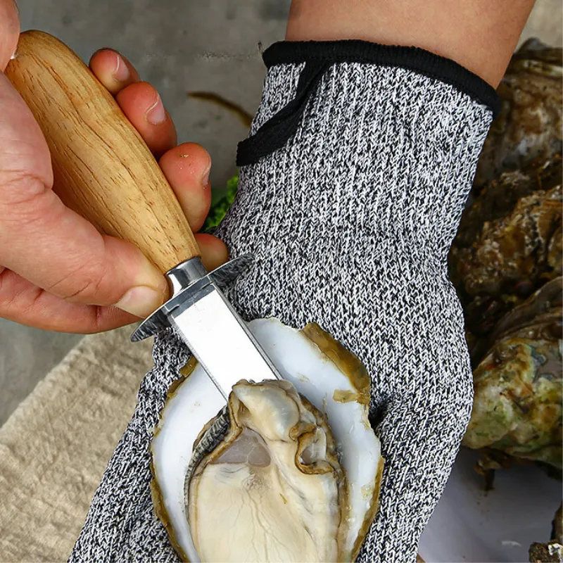 Wooden Handle Oyster Shucking Knife 12