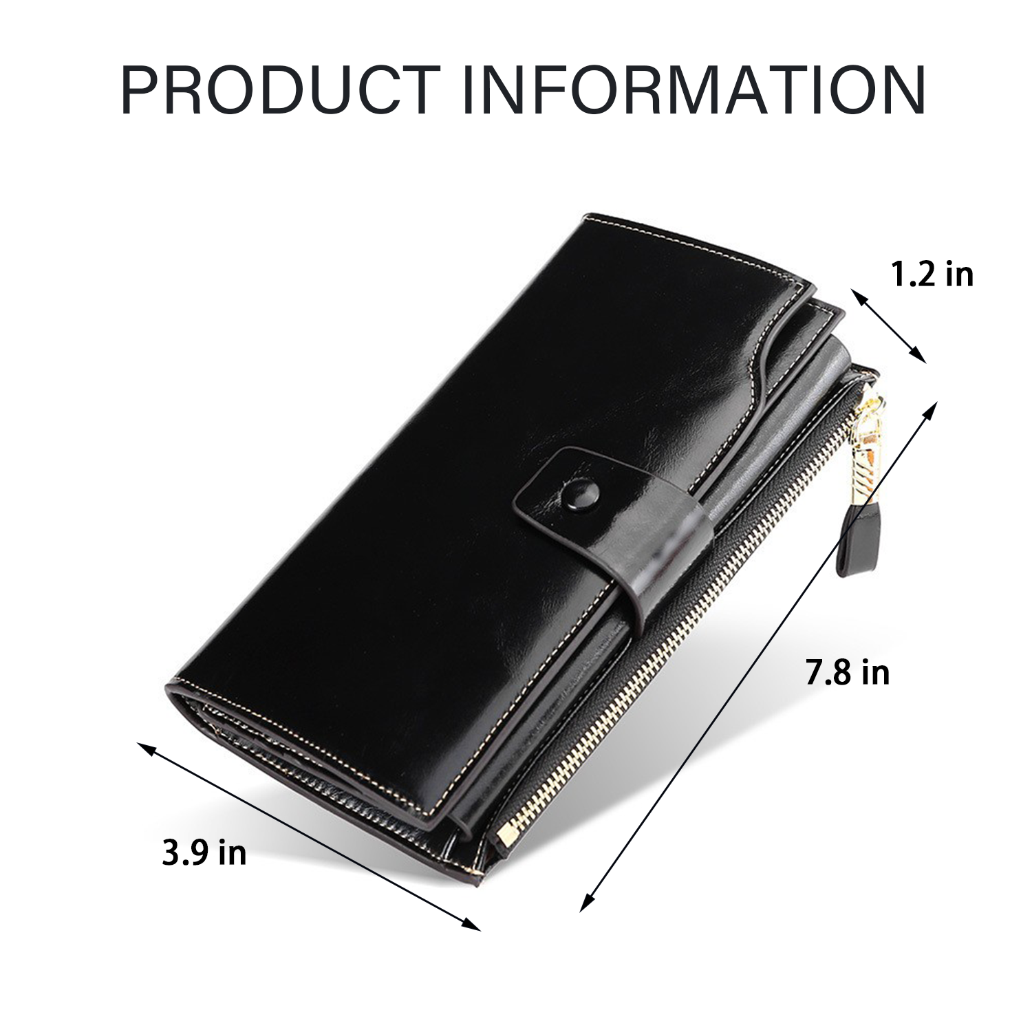 Genuine Leather Wallet RFID Blocking Multi Card Holder 3
