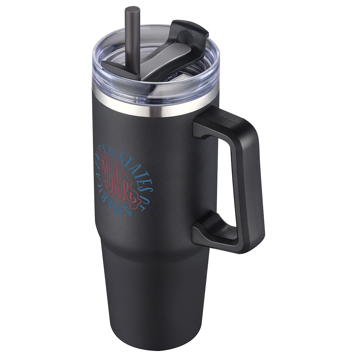 Milo 30 oz Vacuum Insulated Stainless Steel Mug with Straw 28