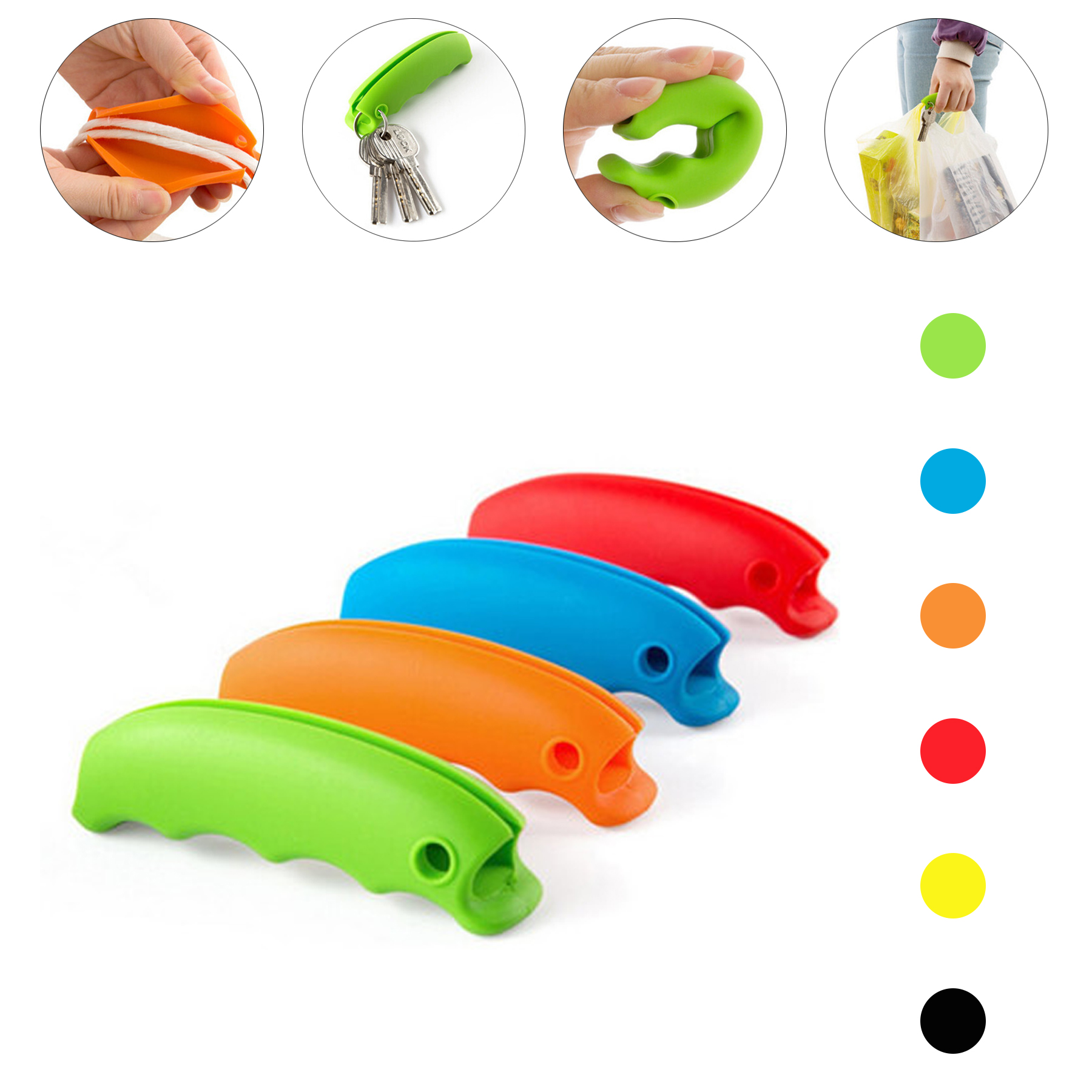 Silicone Grocery Bag Carrier Handle 1