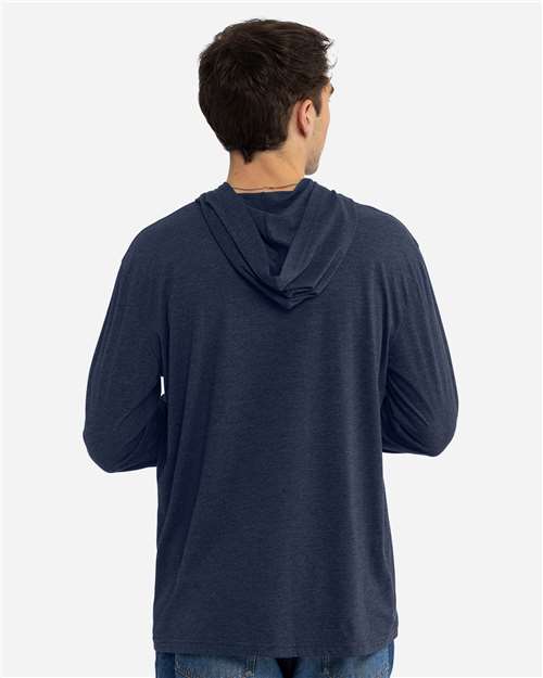 Unisex CVC Hoodie Long Sleeve T-Shirt - 6221 6