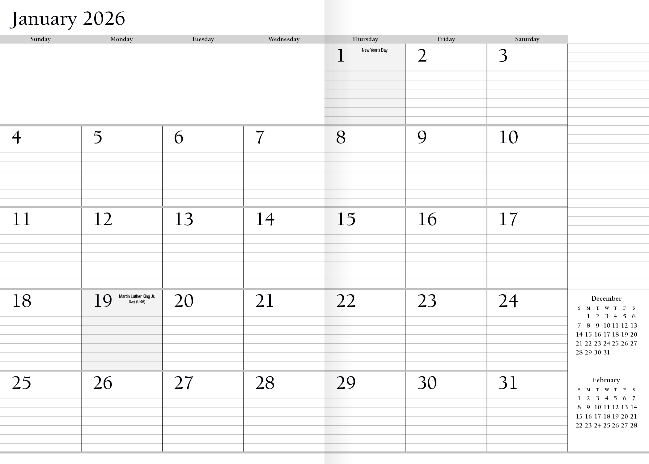 HotLine® Products Leatherette Planner