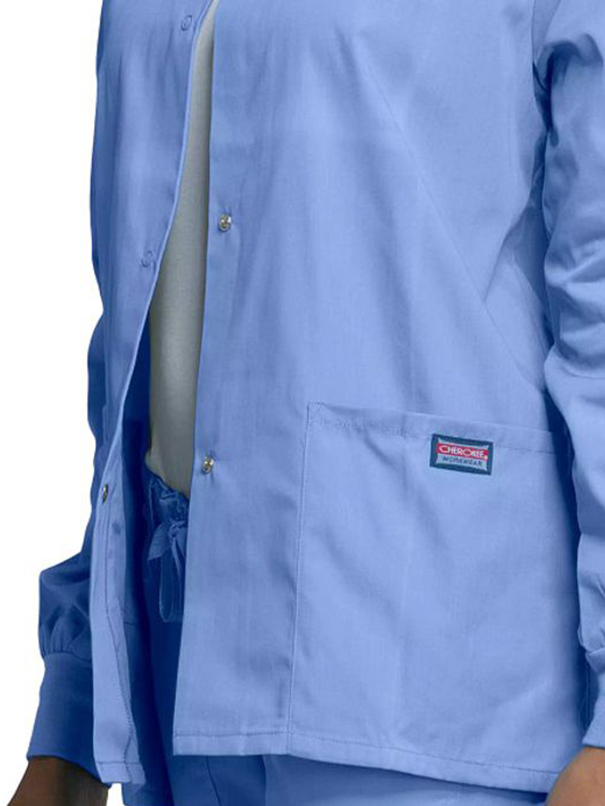 Cherokee - Workwear Originals - Women's 3-Pocket Snap Front Jacket 53